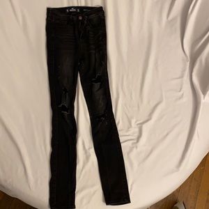 Juniors Hollister Distressed Jeans